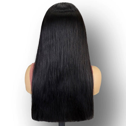 Head Covering Natural Long Straight Hair Wig 13X4 Front Lace 100% Human Hair