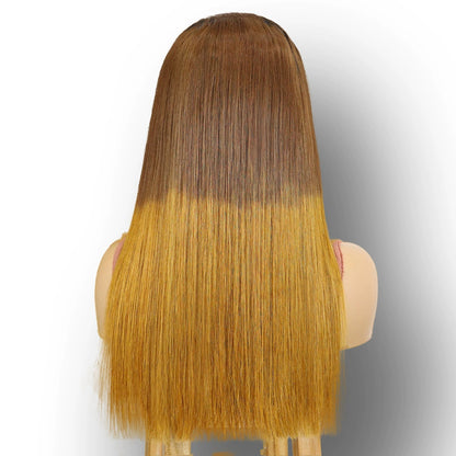 Head Covering Natural Long Straight Hair Wig 13X4 Front Lace 100% Human Hair
