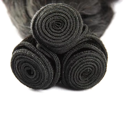 BOSQUE Beauty Human Hair Double Drawn Funmi Virgin Remy Hair Can Be Dyed Permed Natural Color for Women