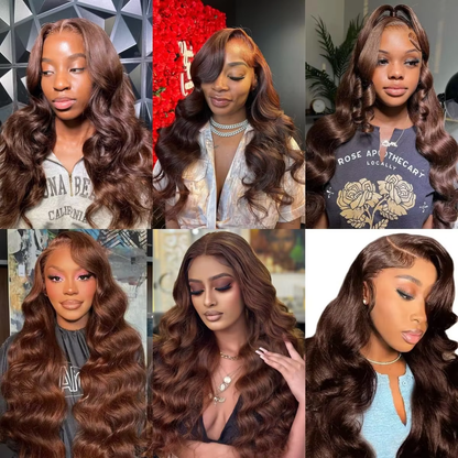 Loose Wave Human Hair Lace Front Wig 13x4 Full Machine Made Human Hair Wigs for Women BOSQUE Beauty
