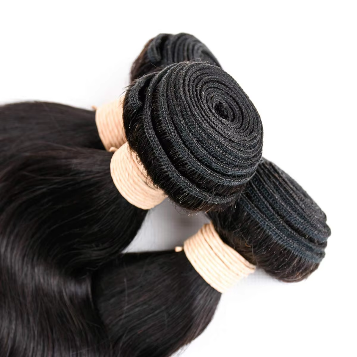 BOSQUE Beauty Straight Hair Weave Human Hair Extensions Natural Black Remy Hair Can Be Dyed Permed Bulk Wholesale
