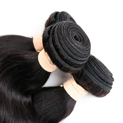 BOSQUE Beauty Straight Hair Weave Human Hair Extensions Natural Black Remy Hair Can Be Dyed Permed Bulk Wholesale