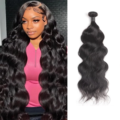 BOSQUE Beauty Double Weft Deep Wave 100% Remy Human Hair Unprocessed Virgin Hair Natural Color Soft & Tangle-Free