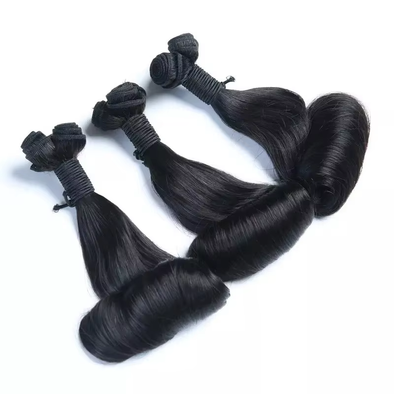 Heat Resistant Human Hair Weave Bundles With Egg Curl Pattern Remy Hair Can Be Dyed Permed Straightened for Ladies BOSQUE Beauty