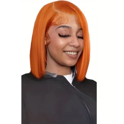 Straight Bob Wig 613 Blonde Human Hair 13x4 Lace Front Natural Looking Short Wig 200% Density BOSQUE Beauty
