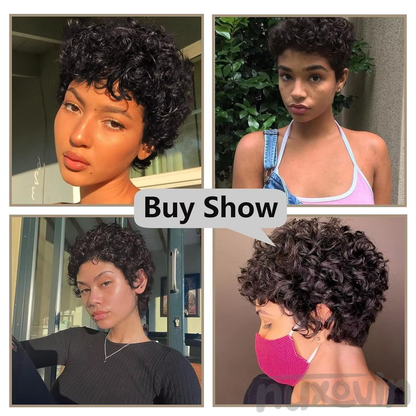 13x4 Lace Frontal Human Hair Wig 200% Density Short Curly Bob Wig for Women Pre Plucked Bleached Knots Free Part BOSQUE Beauty
