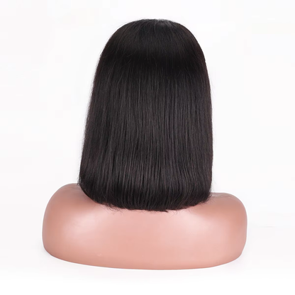 Human Hair Bob Wig 13x4 Lace Front 200% Density Straight Hair Natural Looking Daily Use BOSQUE Beauty