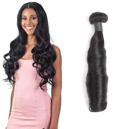 Romance Curl Human Hair Bundles Virgin Remy Hair Natural Black Tangle Free No Shedding Soft Silky for Black Women BOSQUE Beauty