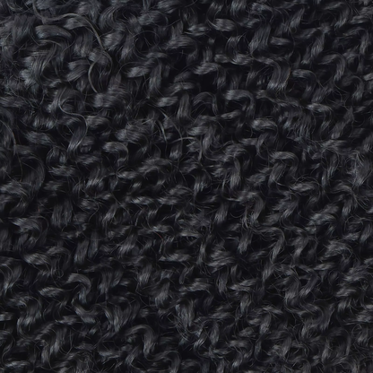 Heat Safe Pixie Curl Human Hair Wig Can Be Dyed & Styled 13x4 Natural Black Lace Front BOSQUE Beauty