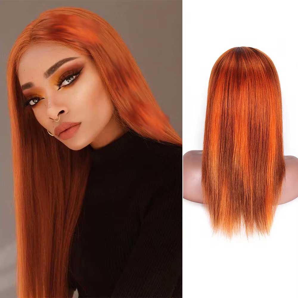 Effortless Long Straight Hair Wig 13x4 Pre Plucked Human Hair 200% Density Glueless BOSQUE Beauty