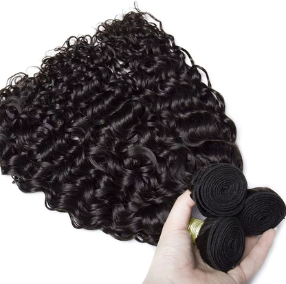 BOSQUE Beauty 100% Unprocessed Virgin Human Hair Bundles Natural Wave Body Wave Weave Hair Glueless Closure