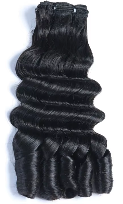 Deep Wave Human Hair Bundles Virgin Remy Hair Bundles&Closure Spiral Curls for Quick Weave Can Dyed Tangle Free BOSQUE Beauty