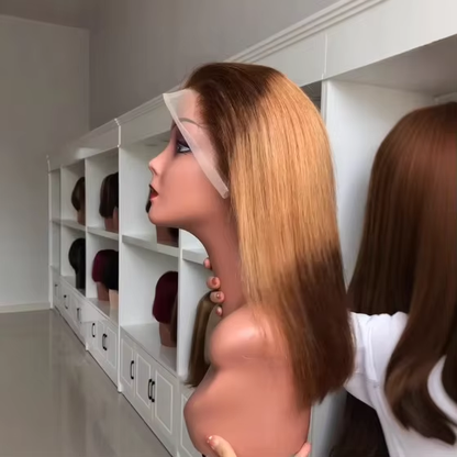 13x4 Lace Front Wig Bob Wig Human Hair Straight Natural Looking Glueless Wig 200% Density BOSQUE Beauty