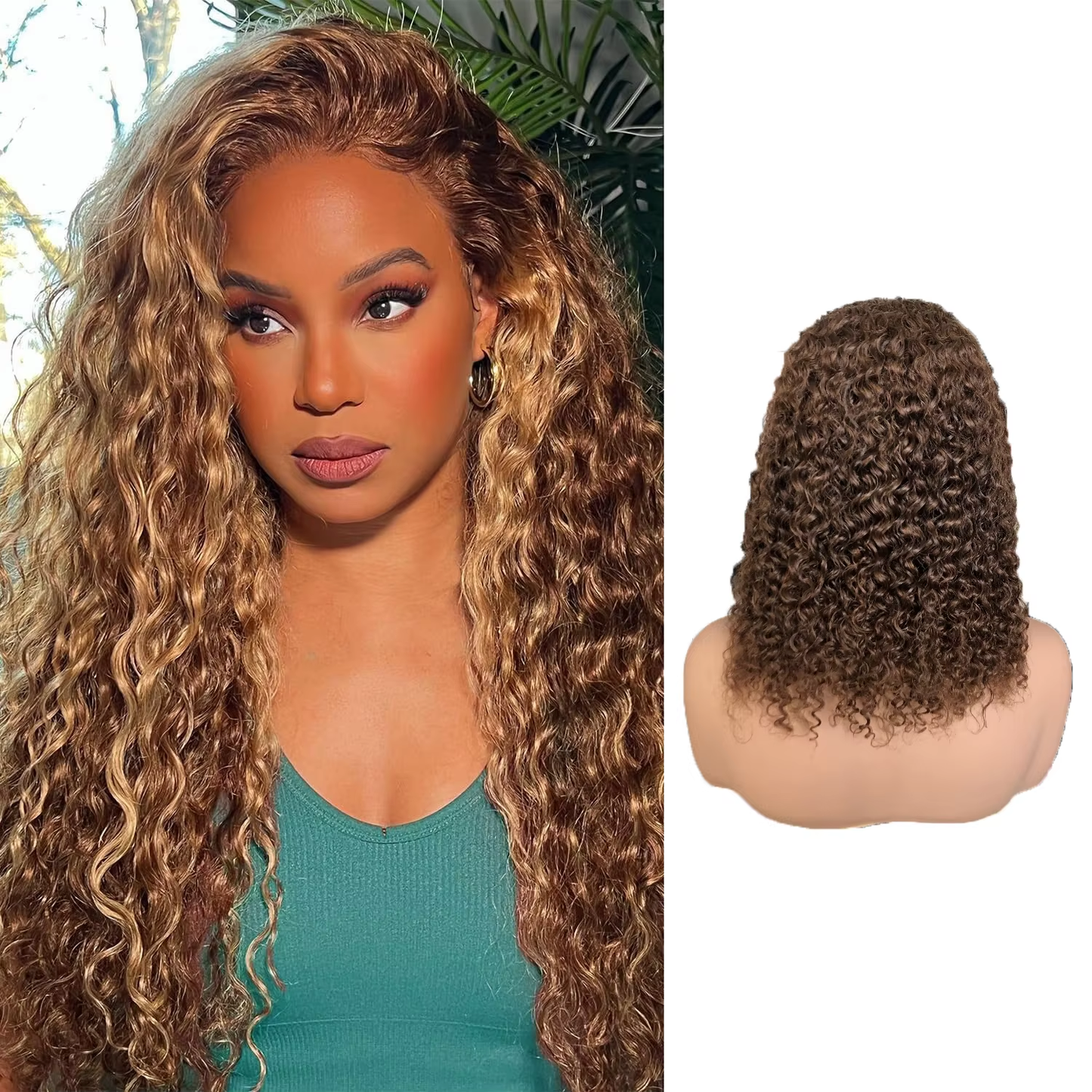 200% Density Jerry Curly Human Hair Wig Ultra Volume 13x4 Lace Front Wig BOSQUE Beauty