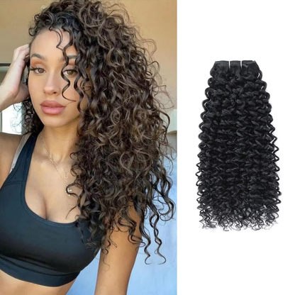 Heat Safe Pixie Curl Human Hair Wig Can Be Dyed & Styled 13x4 Natural Black Lace Front BOSQUE Beauty
